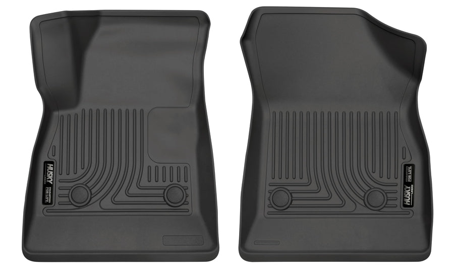 Husky Liners Floor Mats Weatherbeater | Fits 2016-2016 Chevrolet Cruze; 2017-2019 Chevrolet Cruze, Hatchback & Sedan | Front Row, 2-pc Black - 17221