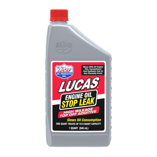 Engine Oil Stop Leak Lucas Oil 11100 - Top Off Additive - 1 Quart