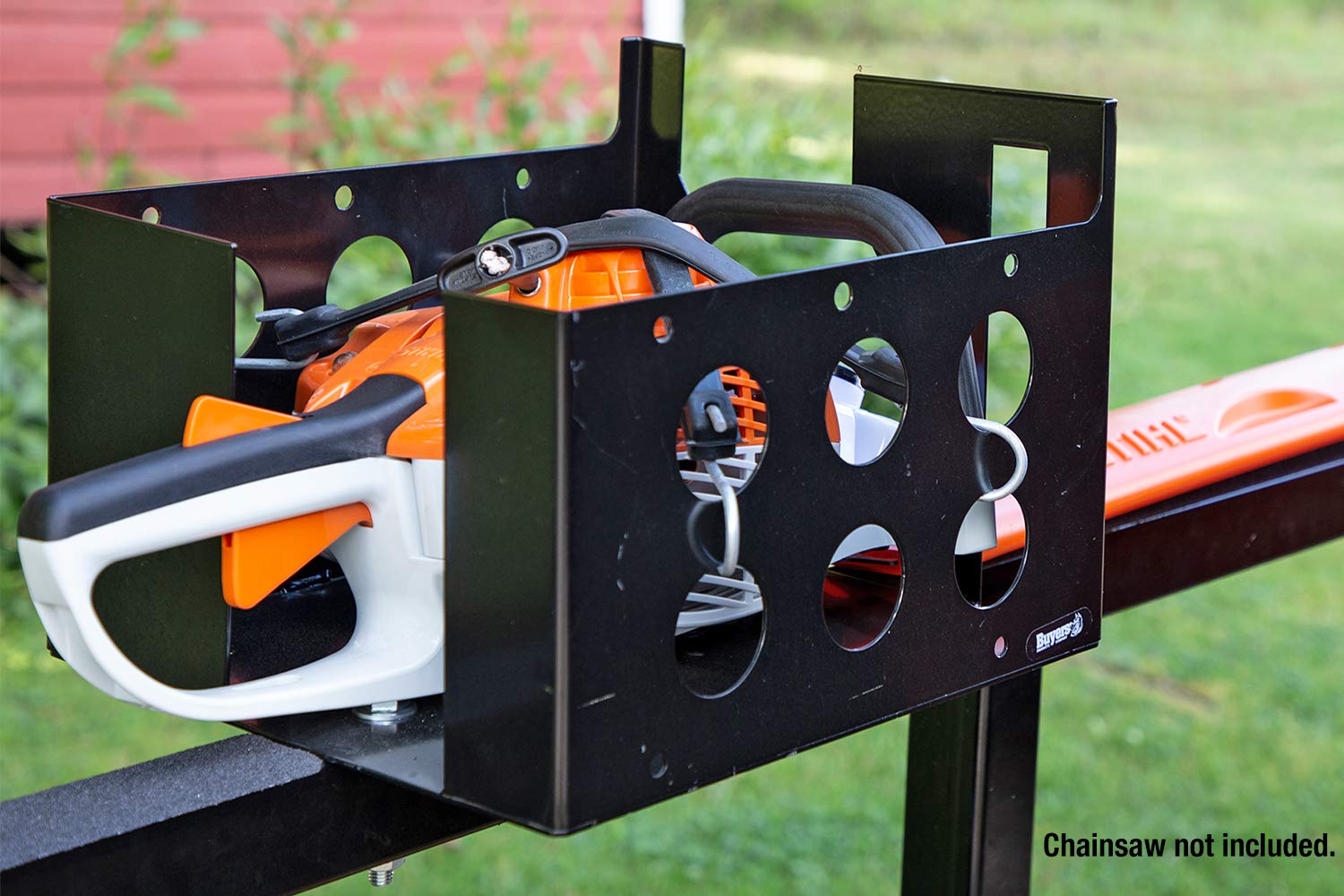 LT15 Buyers Products Rack Organizer for Lawn & Yard Hedge Trimmers, Chainsaws, Blowers and More, Made In the USA, Open & Enclosed Landscape Trailer Accessories, Lawn Care Equipment