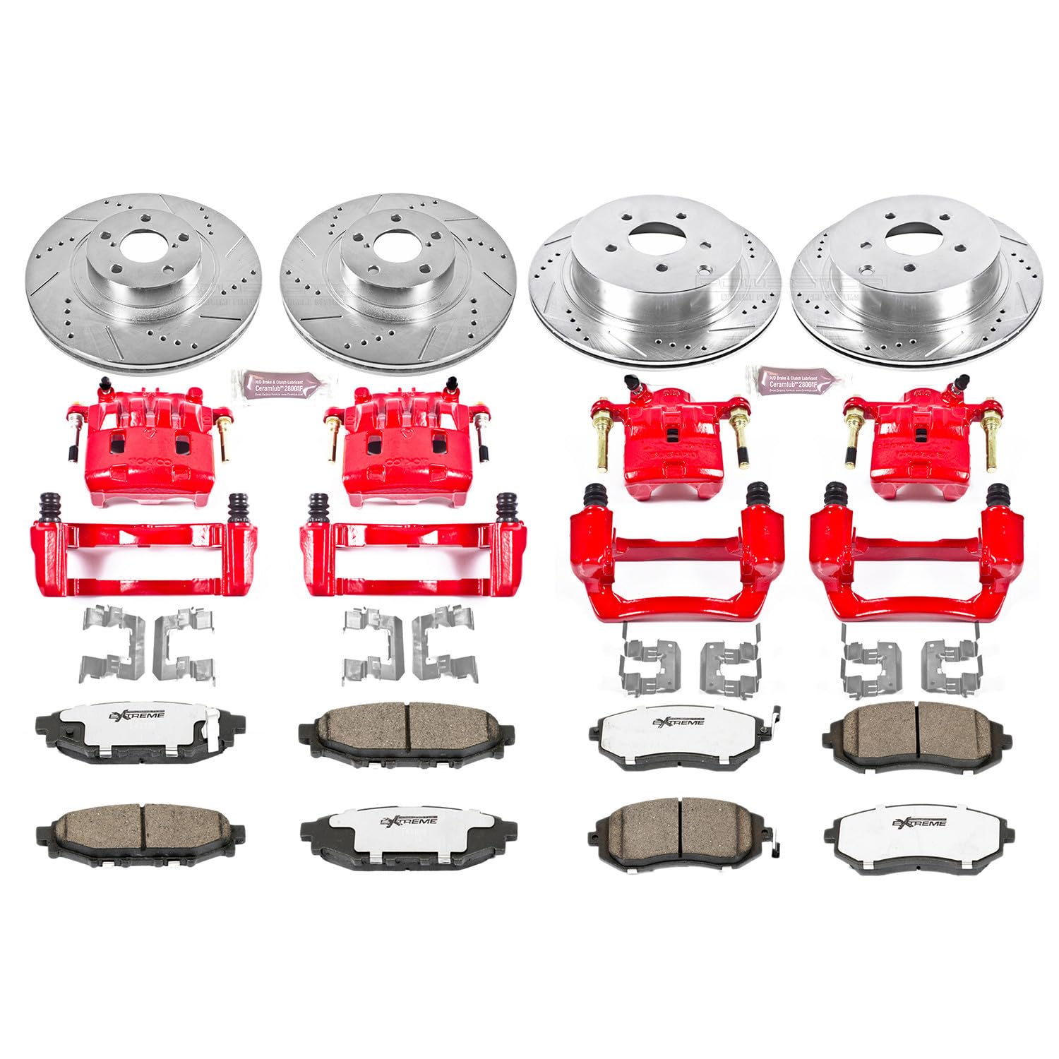Power Stop Z26 KC5389-26 Front & Rear Brake Kit Honda For Honda Element 2003-2011 [Model Specific]