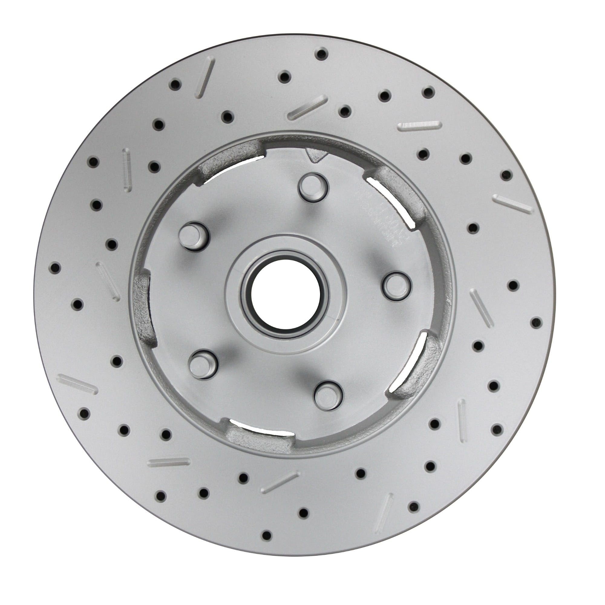 Power Disc Brake Conversion LEED BRAKES 1970 Mustang With Manual Transmission 4 Piston Caliper Maxgrip Xds Rotor