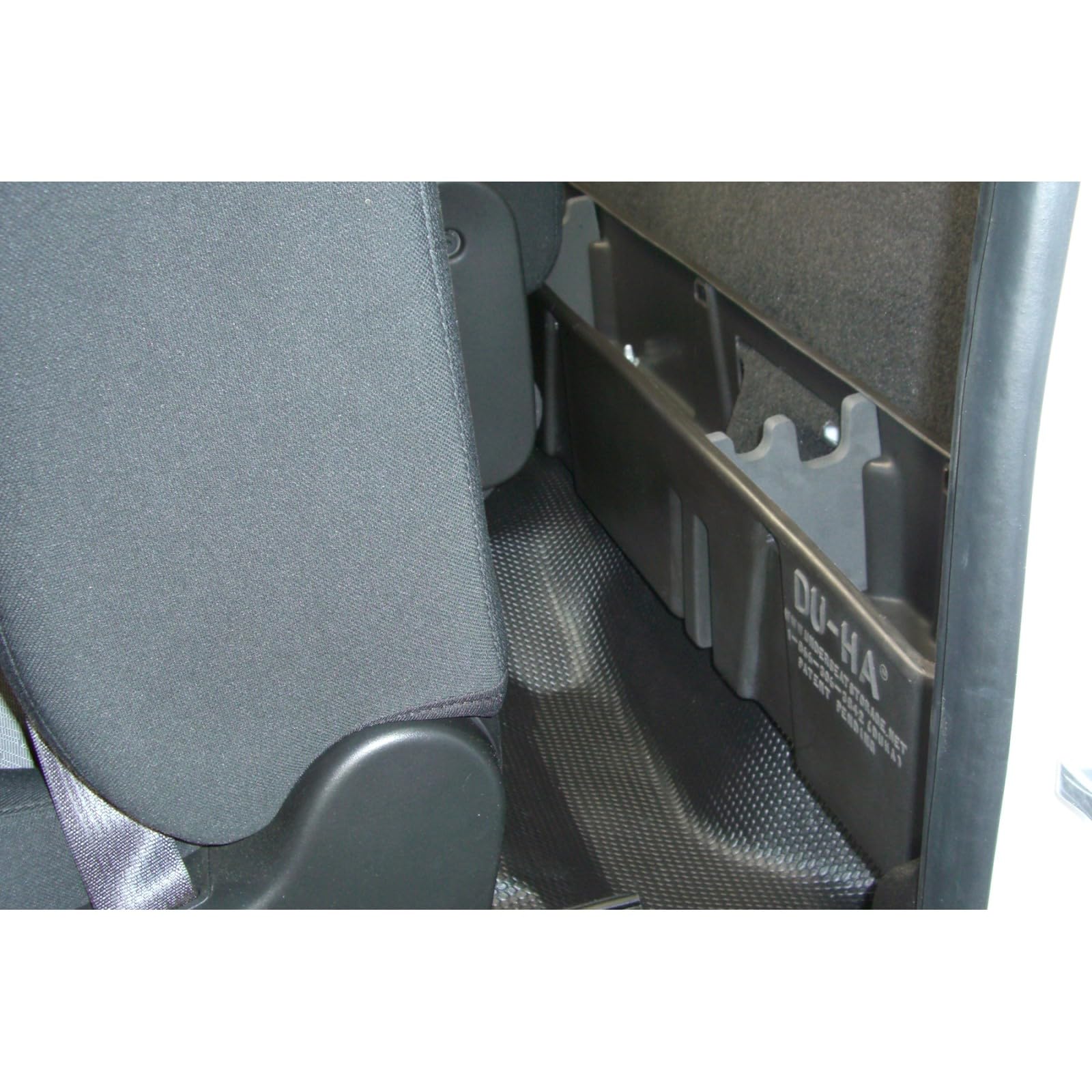 DU-HA Storage Unit Behind-The-Seat fits 07-19 Chevy Silverado/GMC Sierra Regular Cab (Classic) | Black Heavy-Duty Back Seat Organizer | 10058