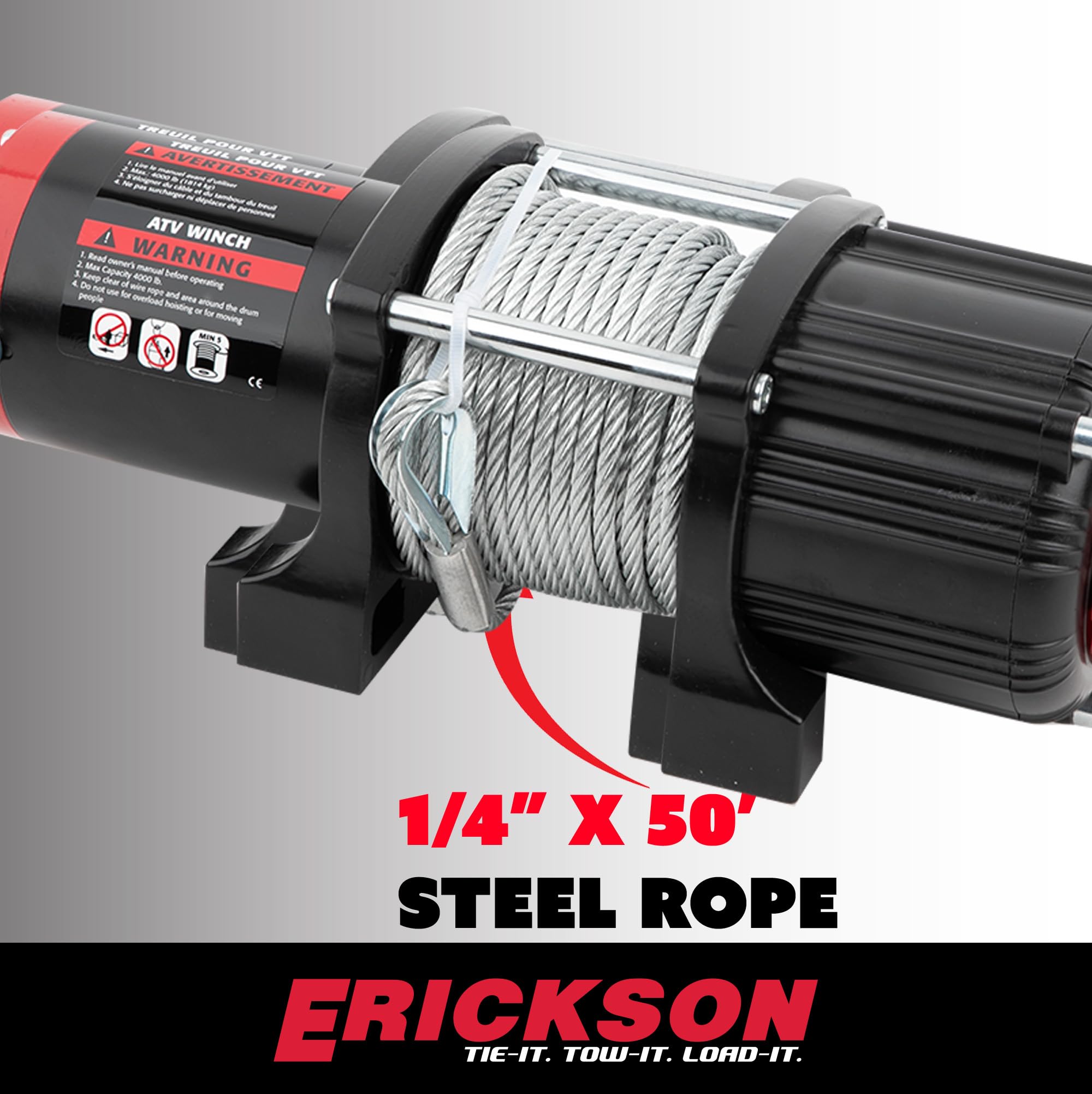 12-Volt Erickson DC 50 ft. 5000 lb. Electric Winch 06430