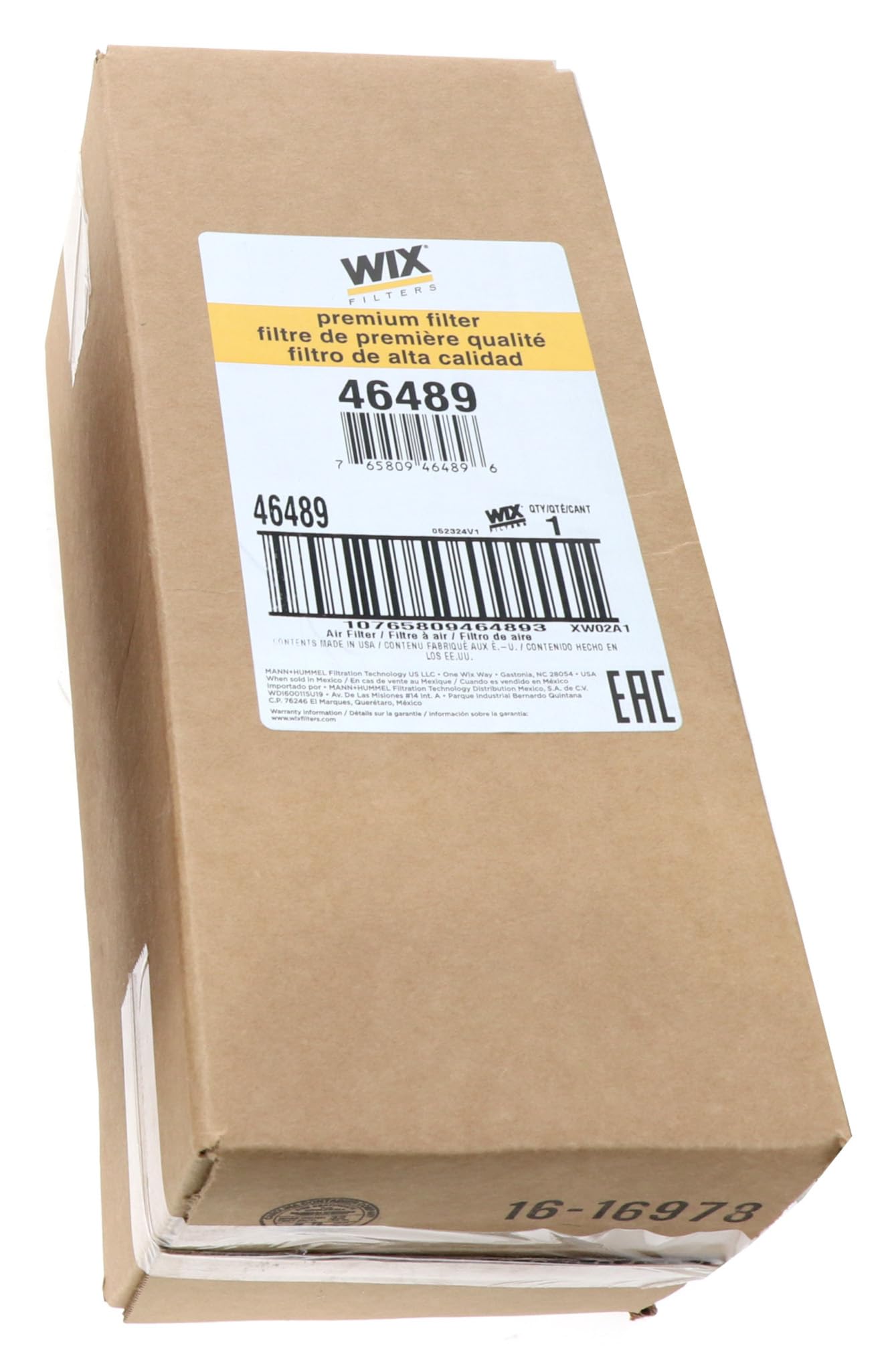 46489 WIX Filters Heavy Duty Radial Seal Outer Air, Pack of 1