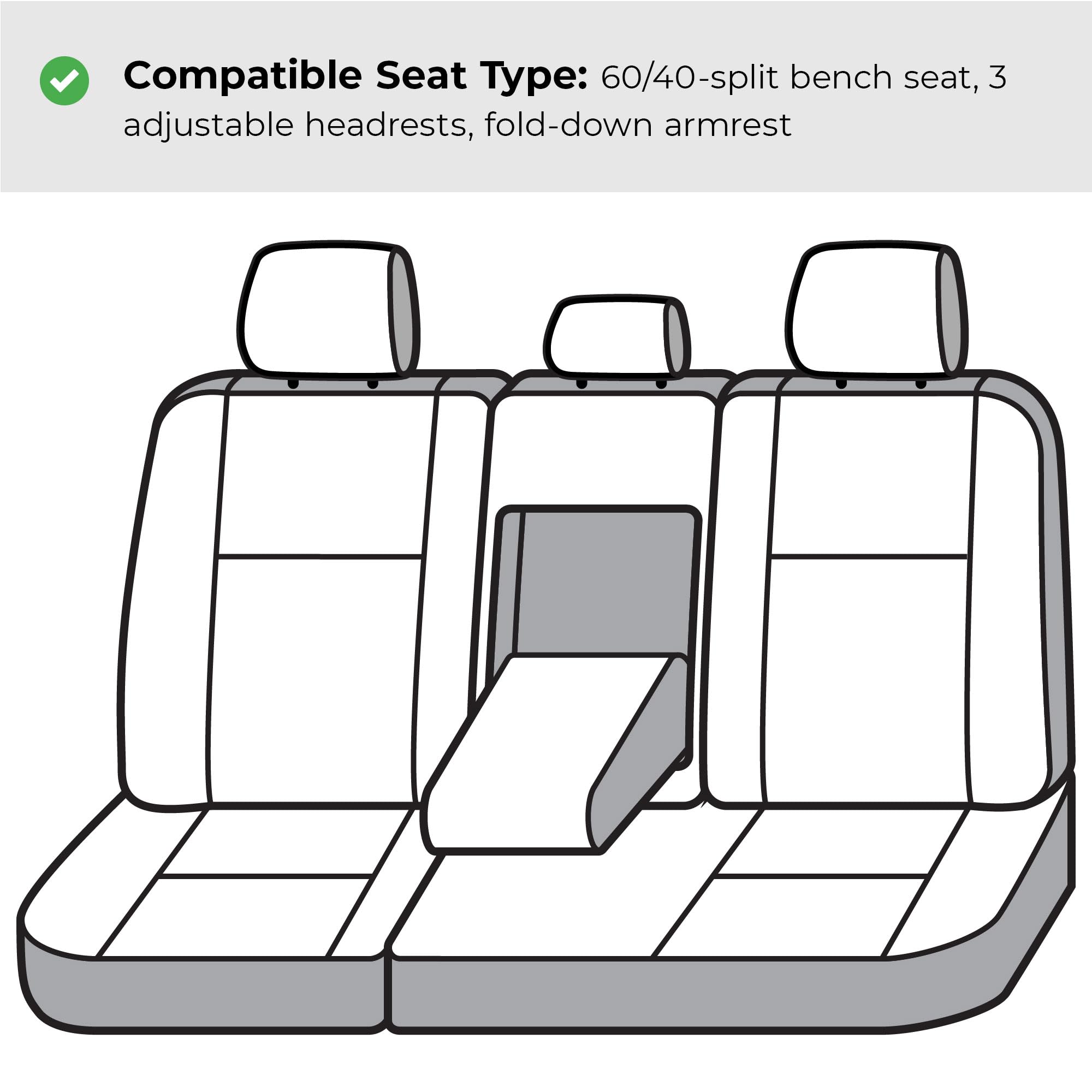 Covercraft Custom Polycotton Seat Covers | Fits 2023-2025 Honda CR-V (Includes Hybrid) | 2nd Row 60/40 Bench Seat, Tan