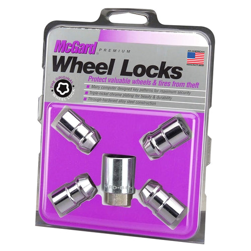 Chrome Cone Seat MCGARD 24132 Wheel Locks (7/16" - 20 Thread Size) - Set of 4