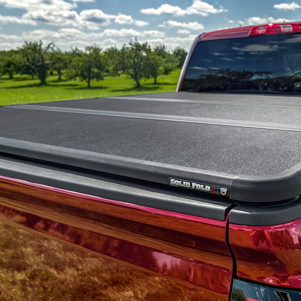 Extang RealTruck Solid Fold 2.0 Toolbox Hard Folding Truck Bed Tonneau Cover | 84458 | Fits 2019 - 2025 Chevy/GMC Silverado/Sierra 1500HD (w/o factory side sotrage boxes) 8' 2" Bed (98.2")