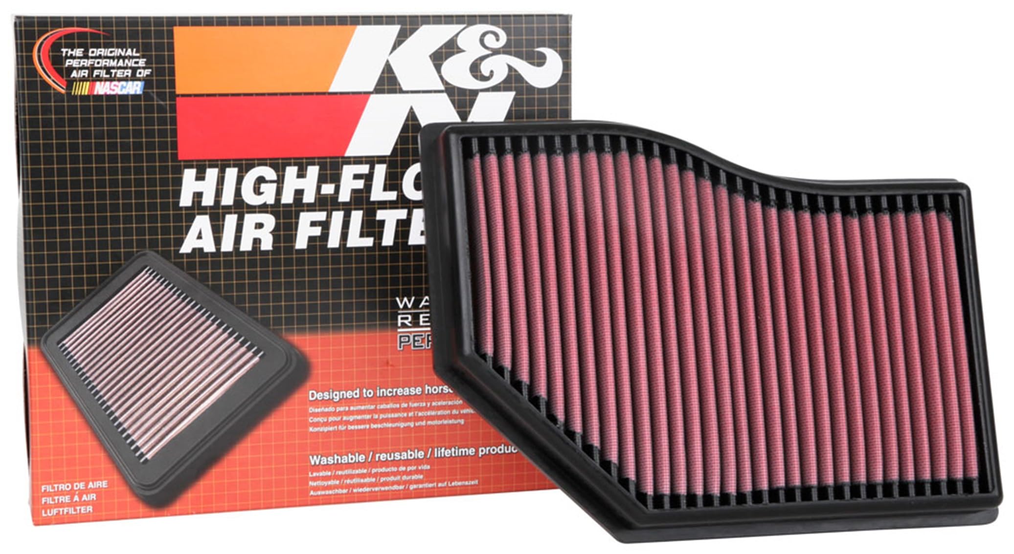 K&N Engine Air Filter: Washable, Increase Power & Acceleration, Replacement Car Air Filter: Compatible 2018-2020 MERCEDES (A160d, A180d, A200d, A220d, B160d, B180d, B200d, B220d, CLA, GLB), 33-3139