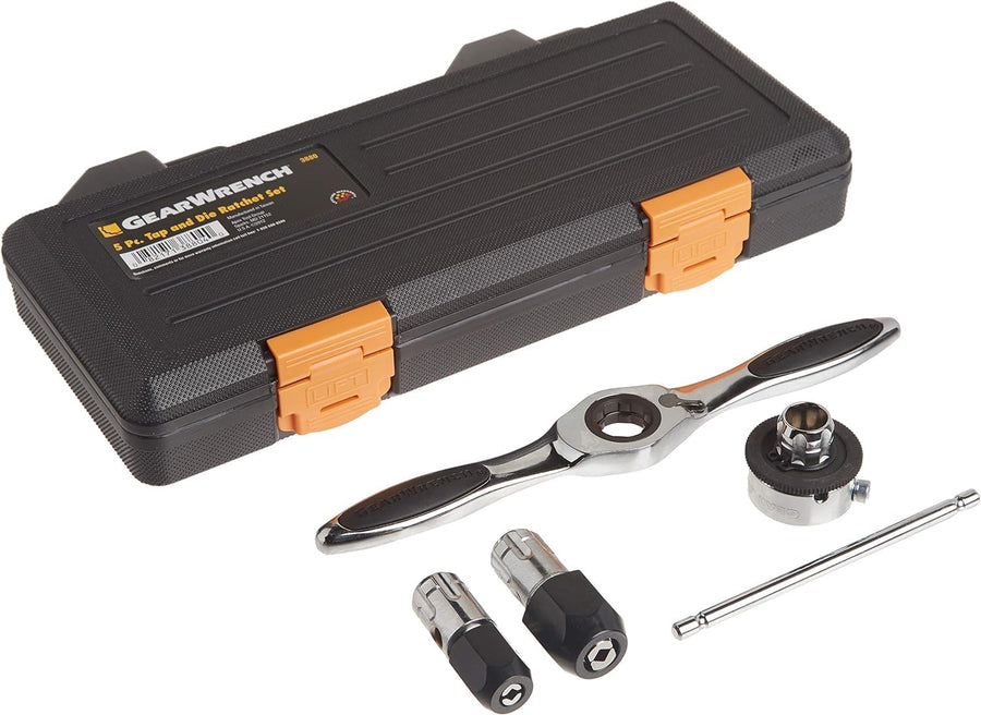 5 Pc. Ratcheting Tap and Die Drive Tool Set - GEARWRENCH 3880