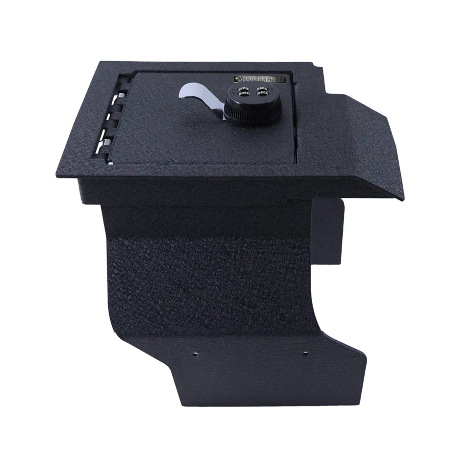 Center Console Safe Black Horse Security Lock Box, Black Gun Box Organizer, with 4 Digit Combination Resettable Lock Compatible with 2021-2023 Toyota Sienna-ASTS01