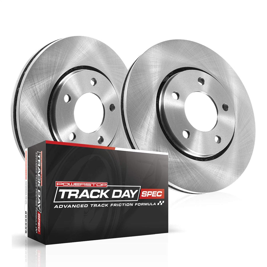 Power Stop Track Day Spec TDSK717 Front Brake Kit- Brake Rotors and Brake Pads For Mazda Miata 1990-1993 [Model Specific]