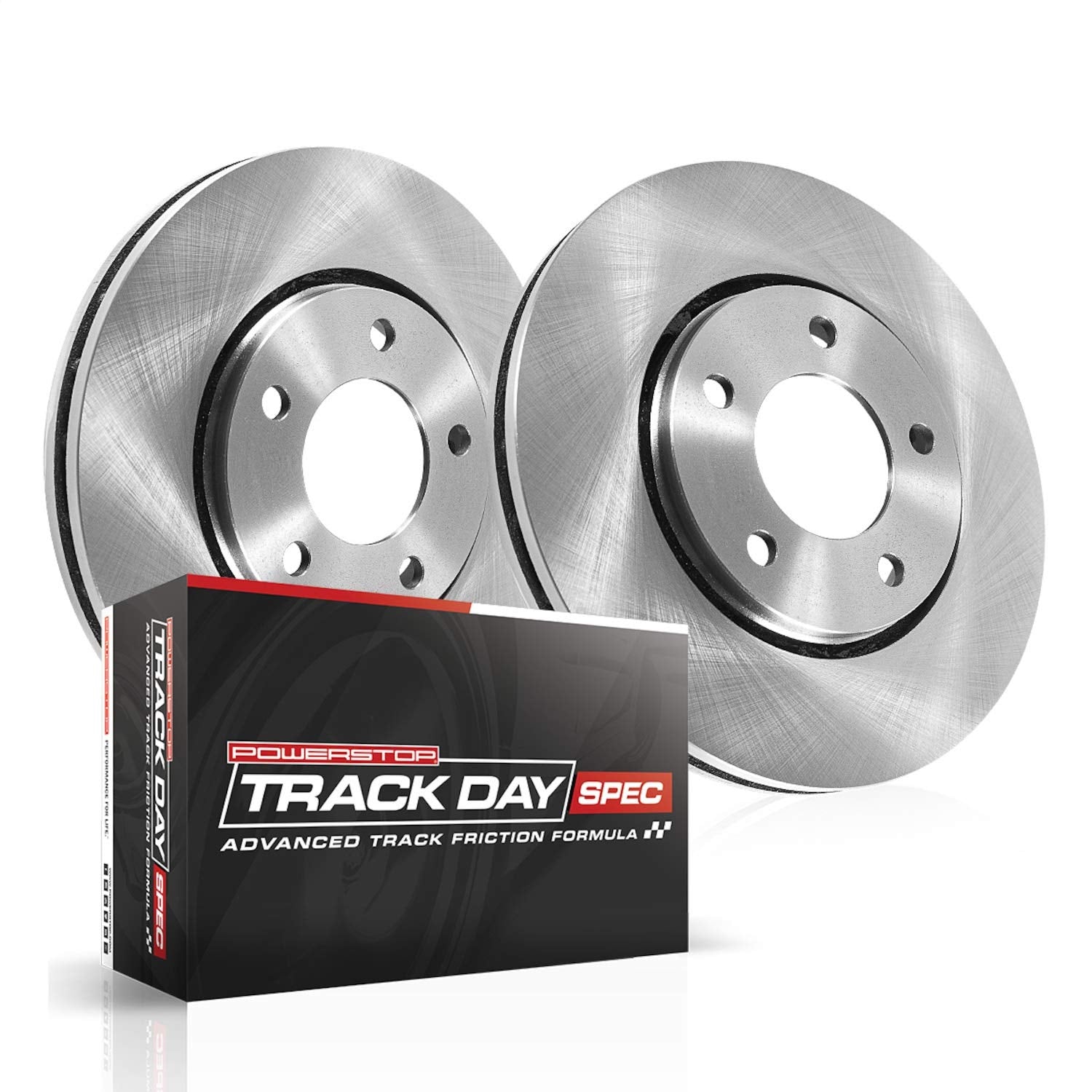 Power Stop Track Day Spec TDSK7358 Front Brake Kit- Brake Rotors and Brake Pads For Fiat 124 Spider 2017-2020, Mazda MX-5 Miata 2016-2022 [Model Specific]