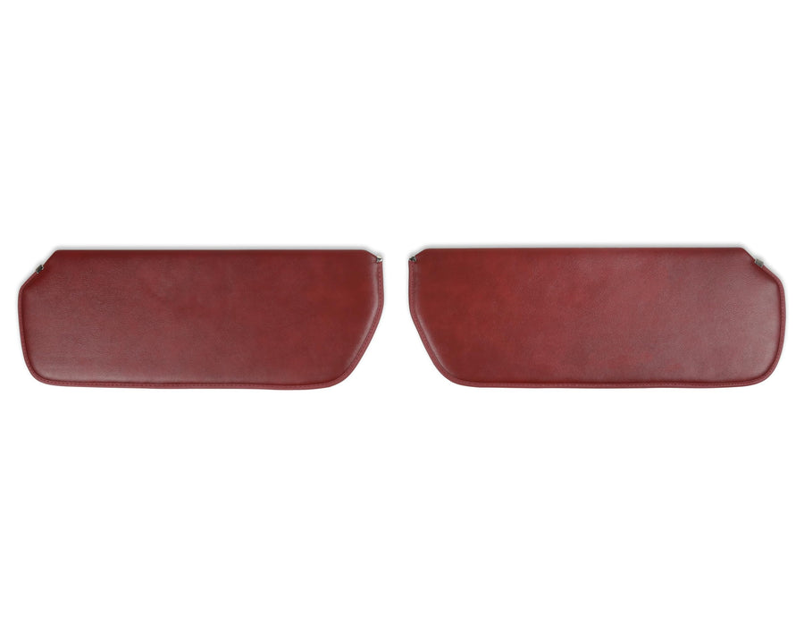Foam Backed Vinyl Brothers Trucks 05-340 Sunvisors - Red - Pair