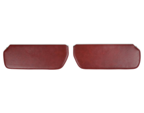 Foam Backed Vinyl Brothers Trucks 05-340 Sunvisors - Red - Pair