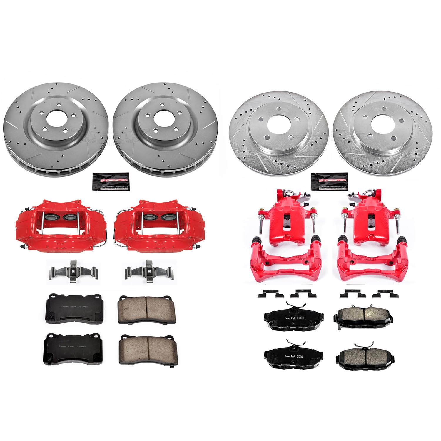 Power Stop Z23 Evolution Sport Brake Kit Front and Rear (with Calipers) For Ford Mustang 2012 [Model Specific]