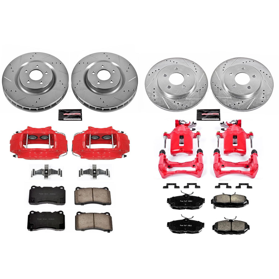 Power Stop Z23 Evolution Sport Brake Kit Front and Rear (with Calipers) For Ford Mustang 2012 [Model Specific]