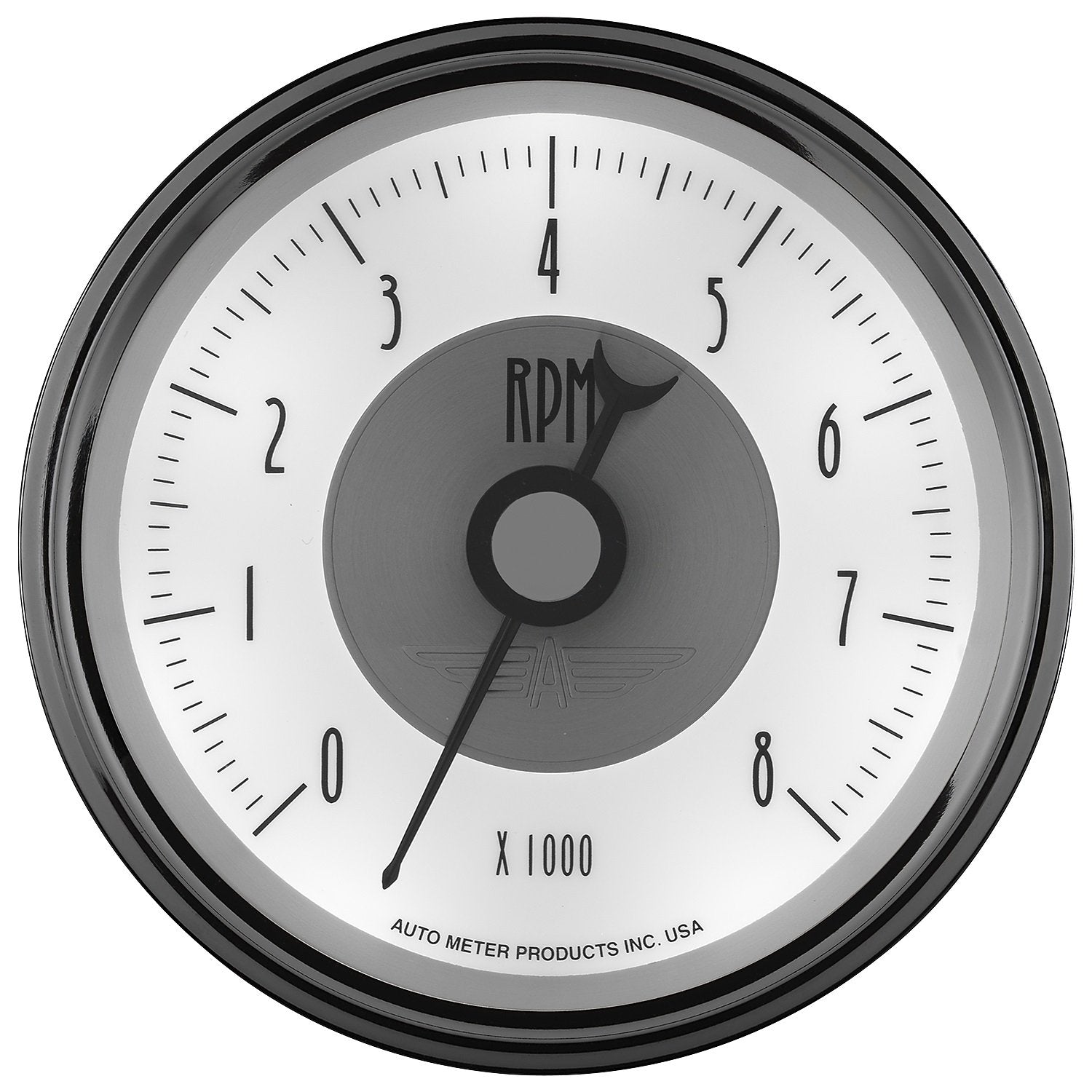 Auto Meter Prestige Pearl 3-3/8" Electric in-Dash Tachometer (0-8,000 RPM, 85.7mm)