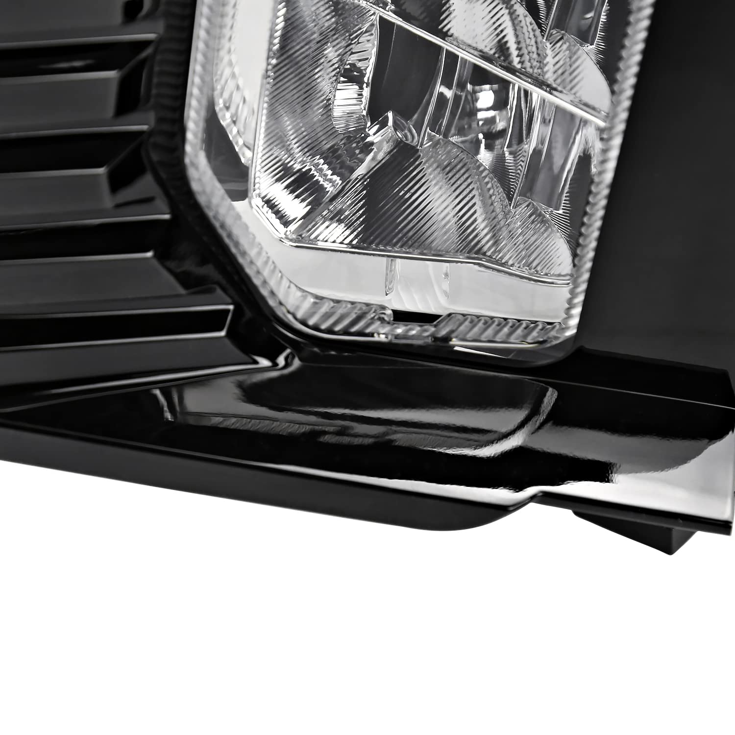 Chrome LED Fog Lights + Bezel + Switch SPEC-D TUNING Compatible with 2021-2023 GMC Yukon, Left + Right Pair Assembly