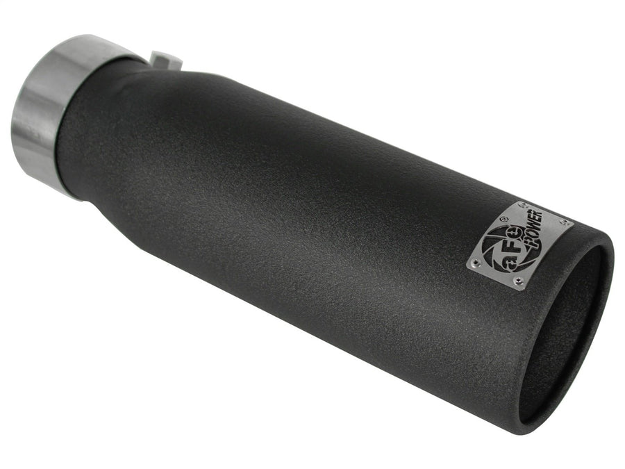 Exhaust Tip aFe Power 49-92043-B (3In x 4Out x 12L in Bolt-On (Blk))