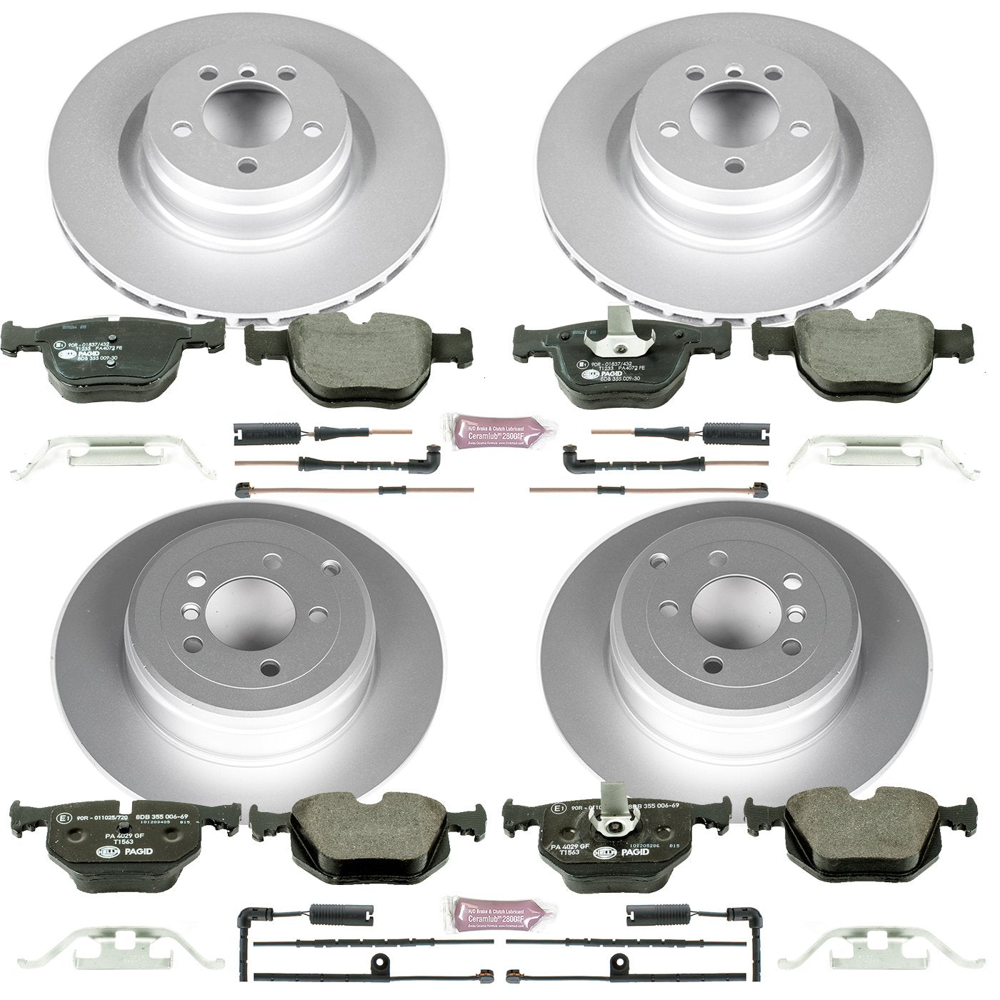 Power Stop ESK5741 Euro-Stop Brake Kit Front and Rear For Land Rover Range Rover 2003-2005 [Model Specific]