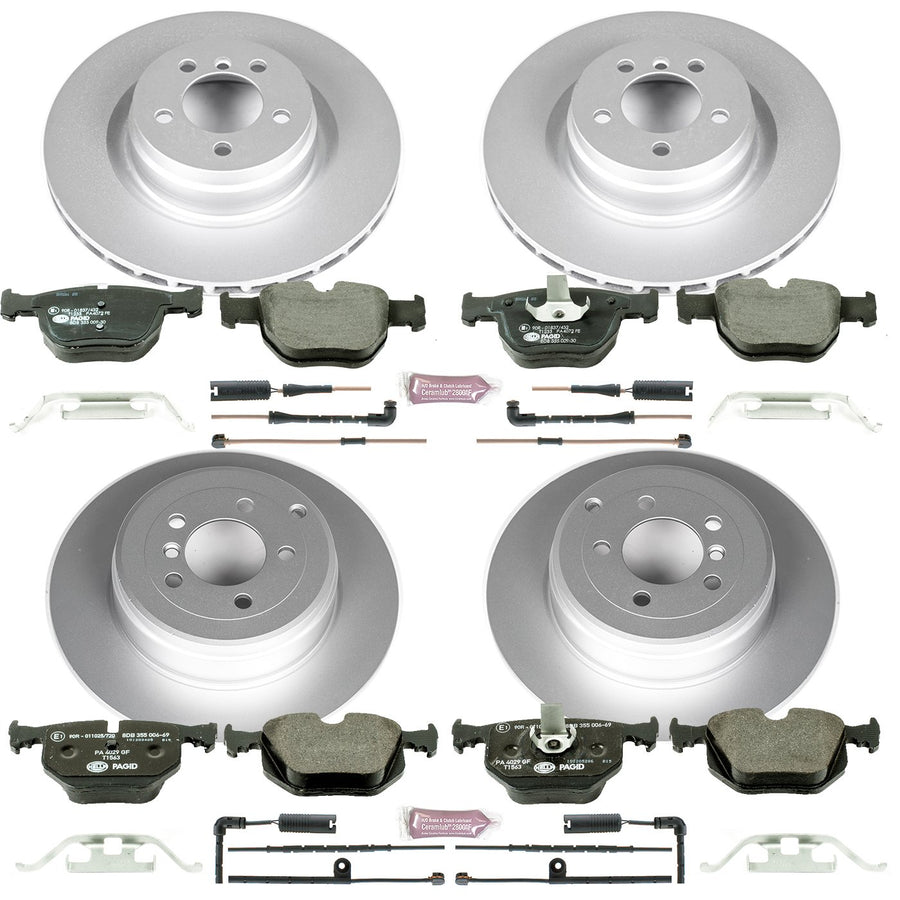 Power Stop ESK5741 Euro-Stop Brake Kit Front and Rear For Land Rover Range Rover 2003-2005 [Model Specific]