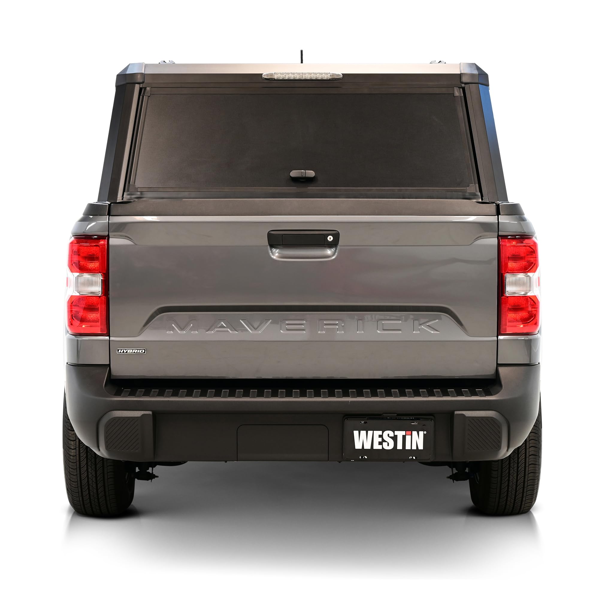 Westin EXP Truck Cap Hi-Top 16-15795 with Solid Front Glass fits 2022-2024 Maverick Hi-Top Matte Black