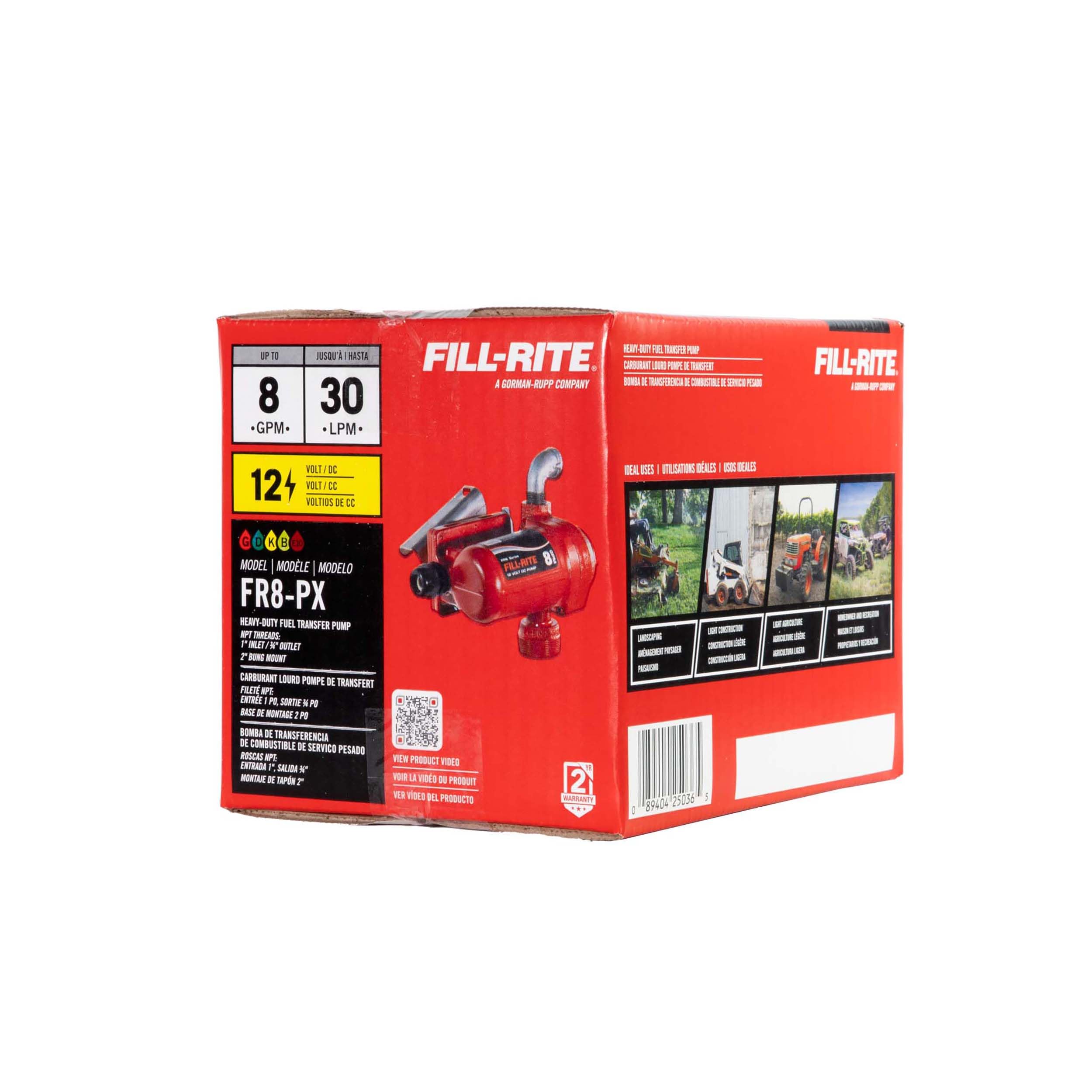 12V Fill-Rite FR8-PX Fuel Transfer Pump (Pump Only) 8 GPM