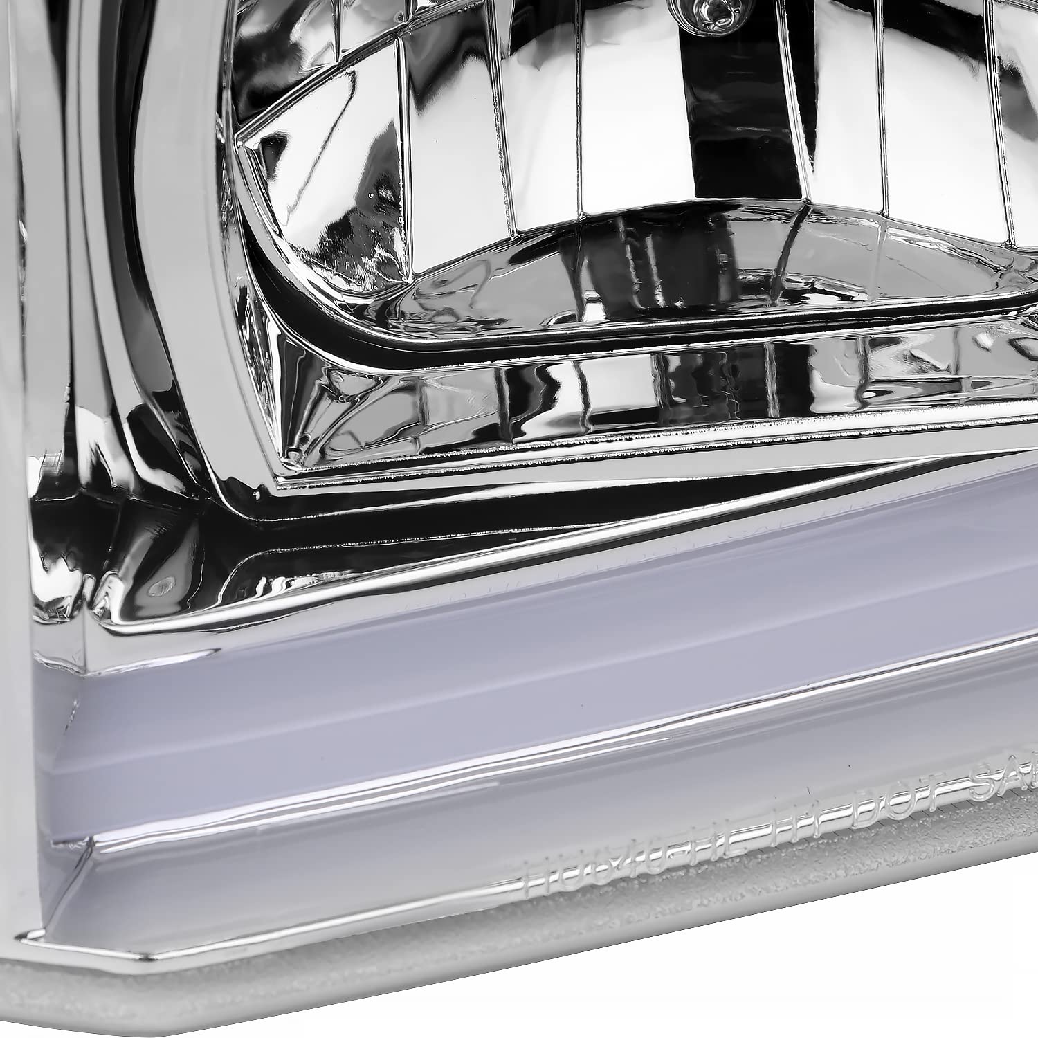 LED Light Tube Projector Headlight SPEC-D TUNING Compatible with 1999-2006 GMC Sierra Yukon XL 1500/2500/3500, Left + Right Pair Headlamps Assembly