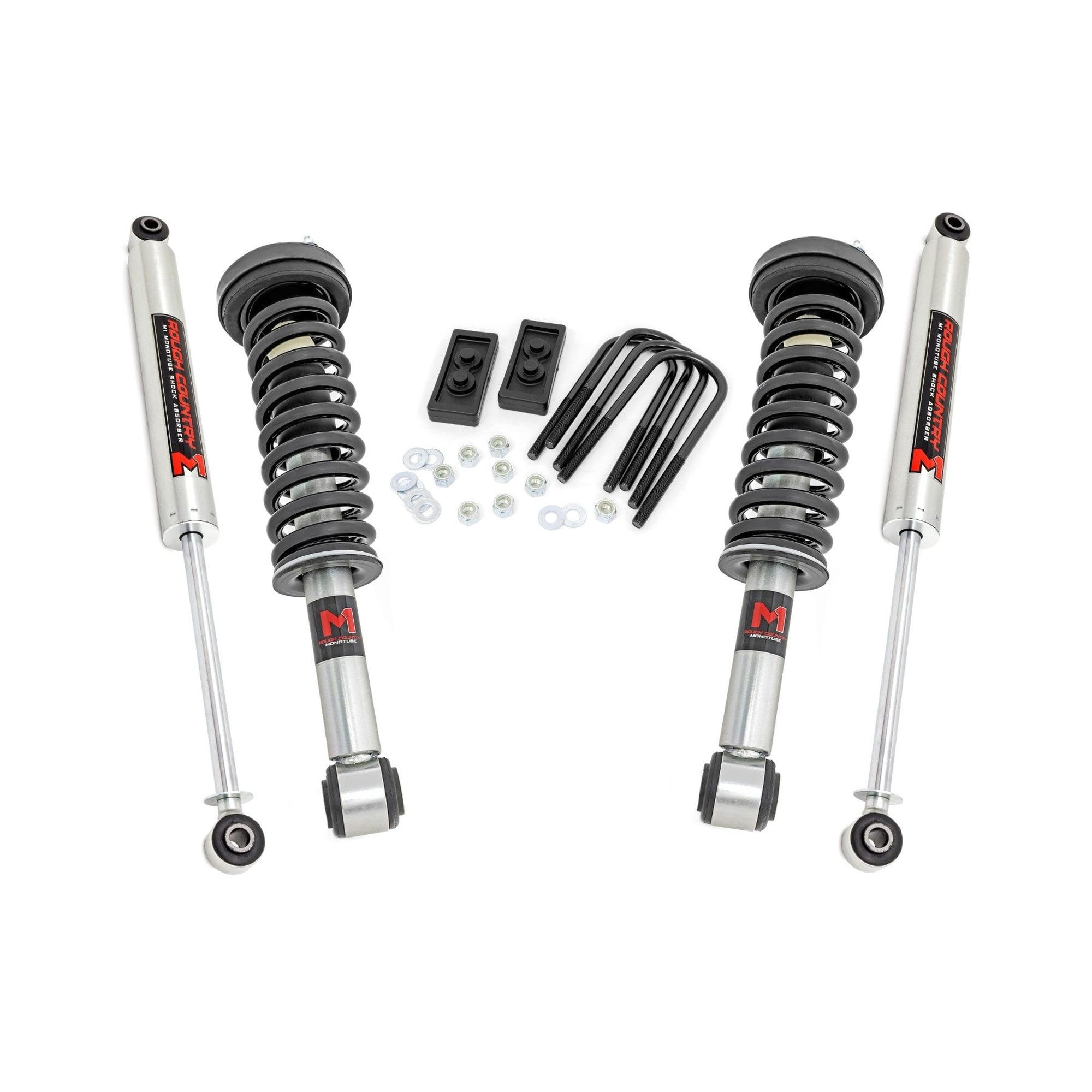 2" Rough Country Leveling Lift Kit w/M1 Struts for 09-13 Ford F-150 4WD - 56840