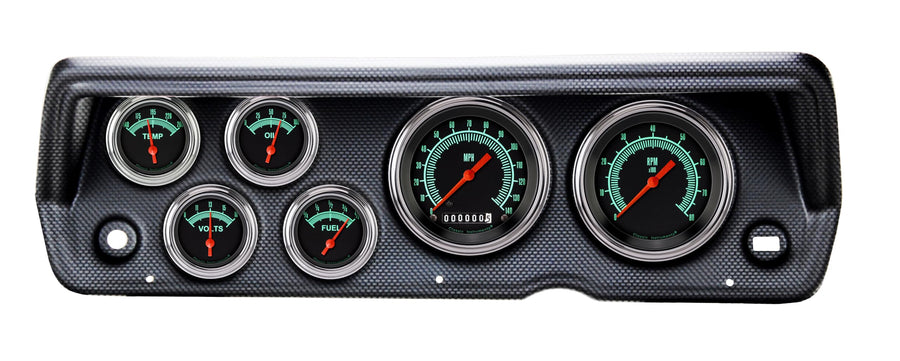 G/Stock Classic Instruments CDDU70GS01CF Direct Fit 6 Gauge Set Compatible with 1970-1976 Duster