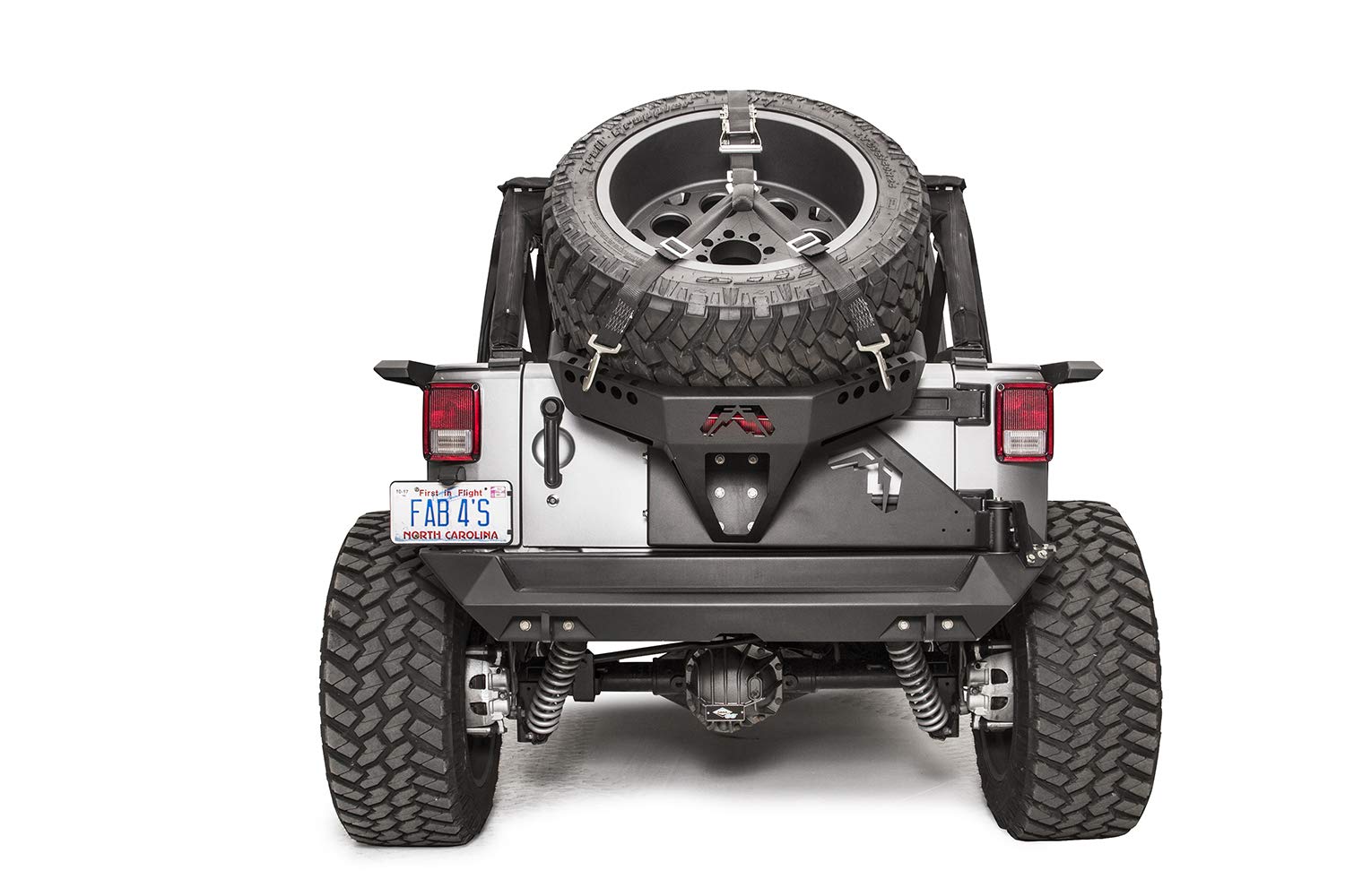 Fab Fours Slant Back JK2070-1 Tire Carrier for The 07-17 Jeep Jk Y1261T