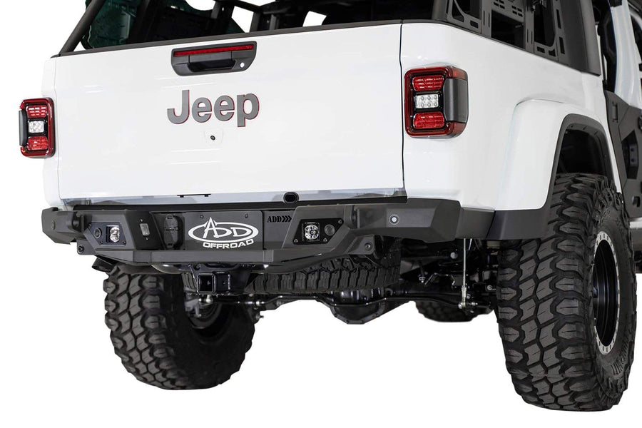 Addictive Desert Designs Front Replacement Bumper Addictive Desert R971241280103 fits Jeep Gladiator, Black