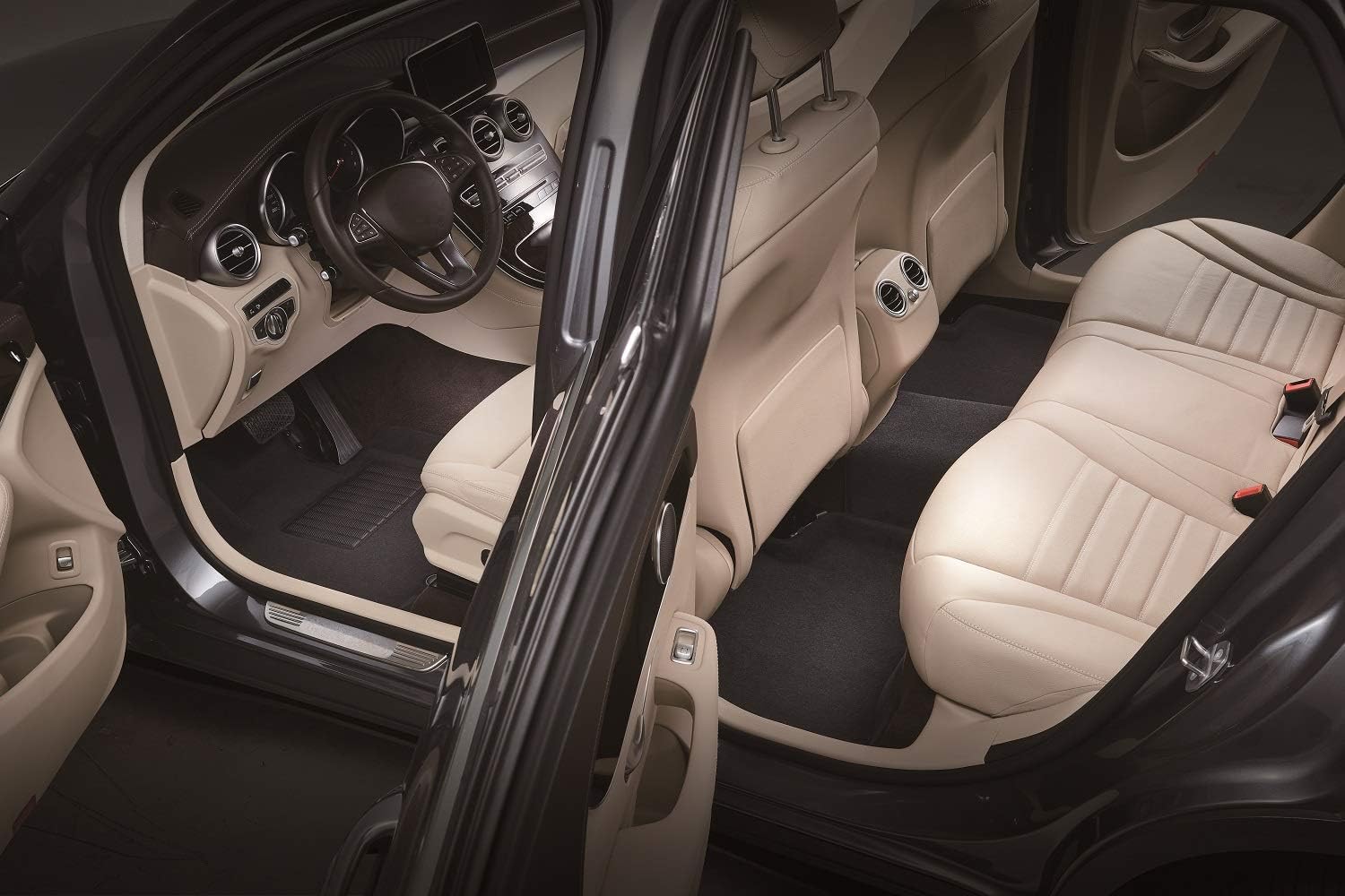 Elegant 3D MAXpider Floor Mat (Black) Compatible with Lexus RX350 / RX330 2004-2009 - Full Set