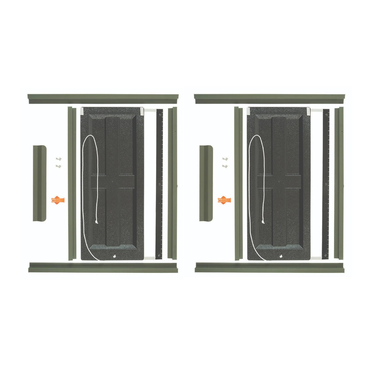 Shadow Hunter DIY Hunting Blind ShadowView Bow Window Kit, Includes Blackout and Scent Free Protection, 2-Pack