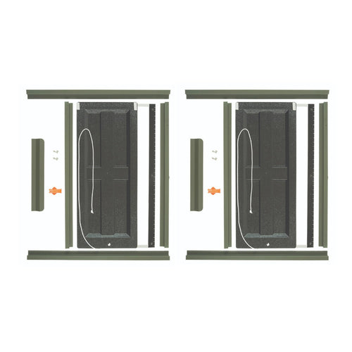 Shadow Hunter DIY Hunting Blind ShadowView Bow Window Kit, Includes Blackout and Scent Free Protection, 2-Pack