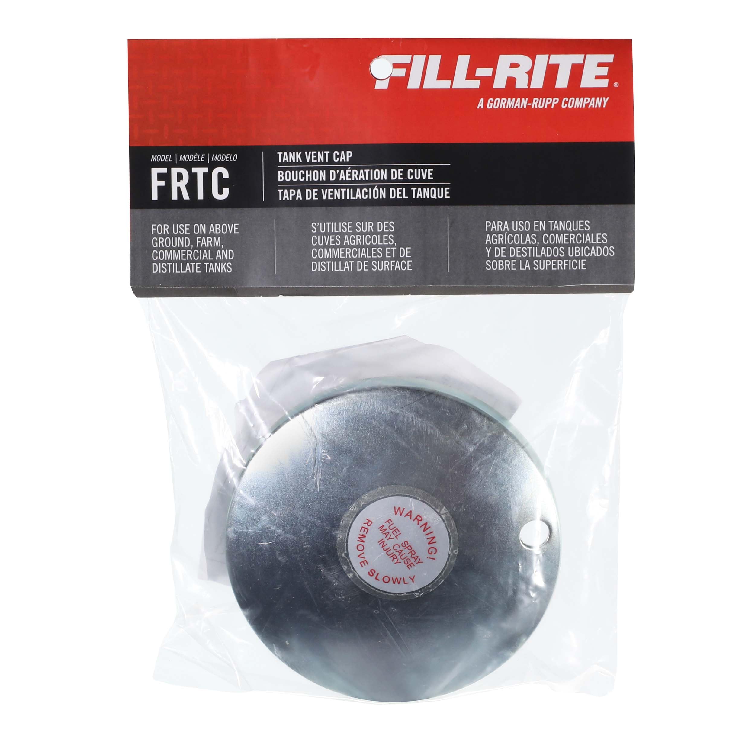 Venting Fill-Rite Pressure Tank Cap FRTC