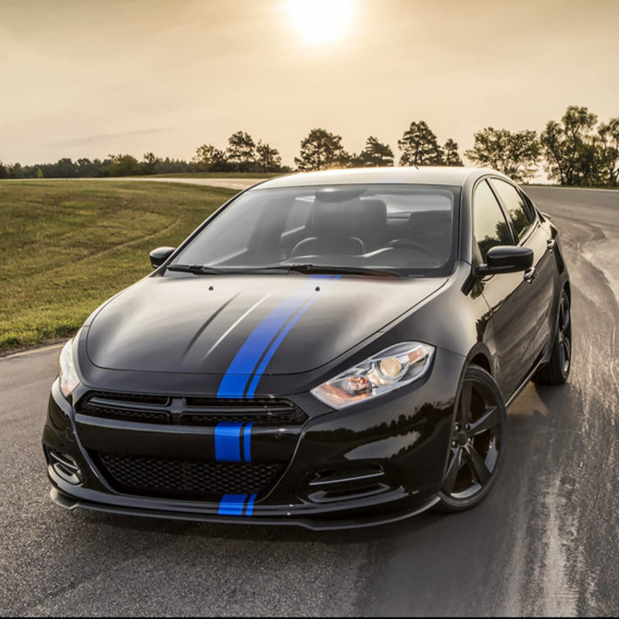Chrome Projector Headlights SPEC-D TUNING Compatible with 2013-2016 Dodge Dart Factory Halogen, Left + Right Headlamps Assembly