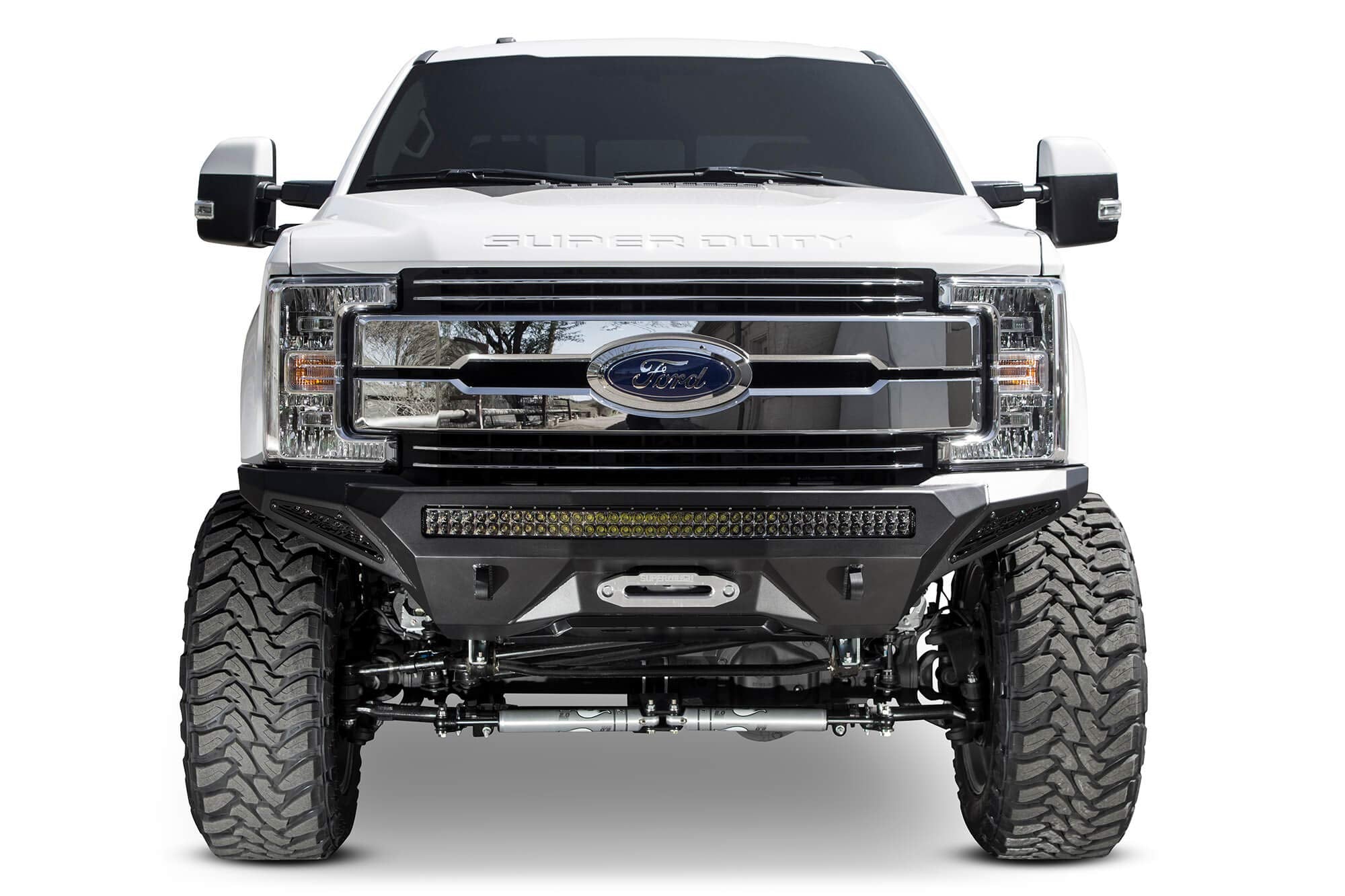 Stealth Fighter Front Bumper Addictive Desert Designs F161202860103 Hammer Black Panel Color Satin Black