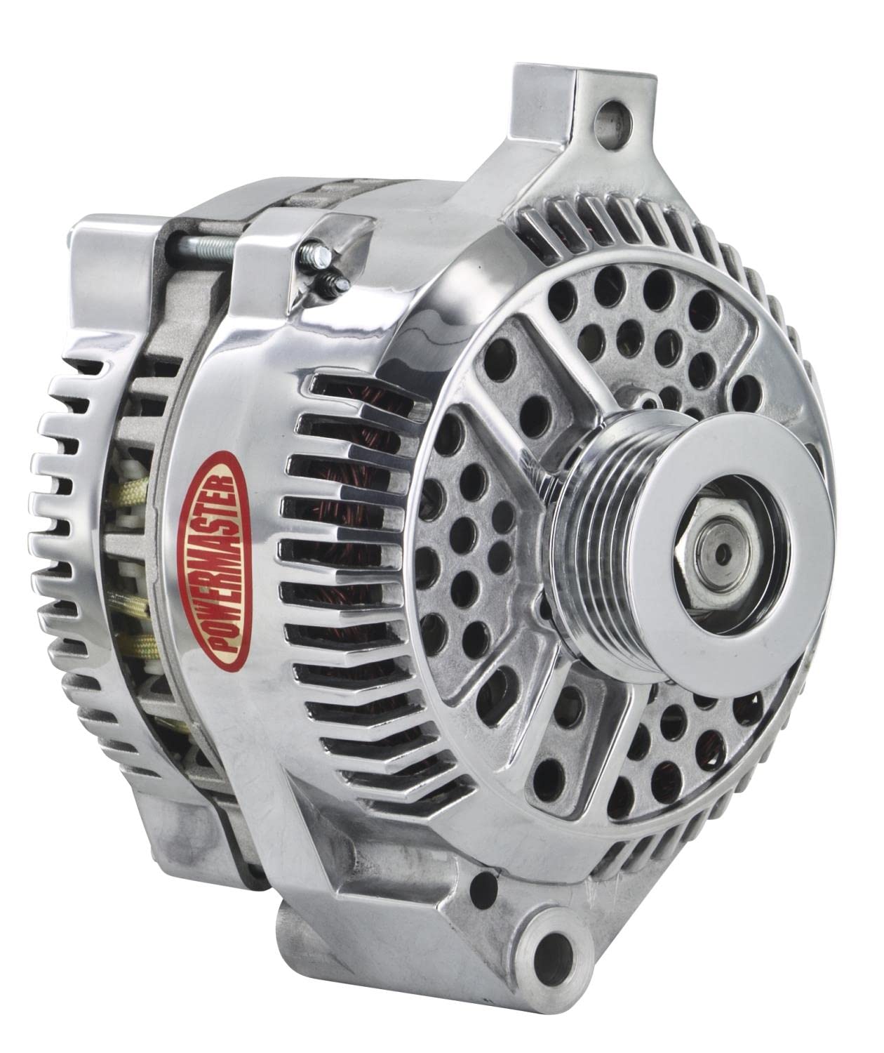Alt Ford 3G Powermaster Polish 140A 6 grv Pulley Large Frame Str MTG Unthreaded MTG Ear OE Only VR