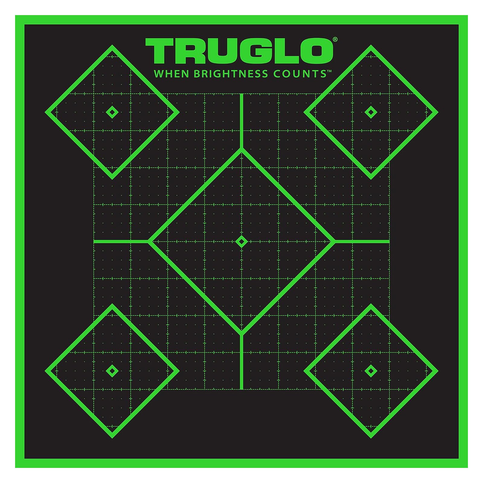 TRUGLO 5-Diamond TRU-SEE Reactive Splatter Target