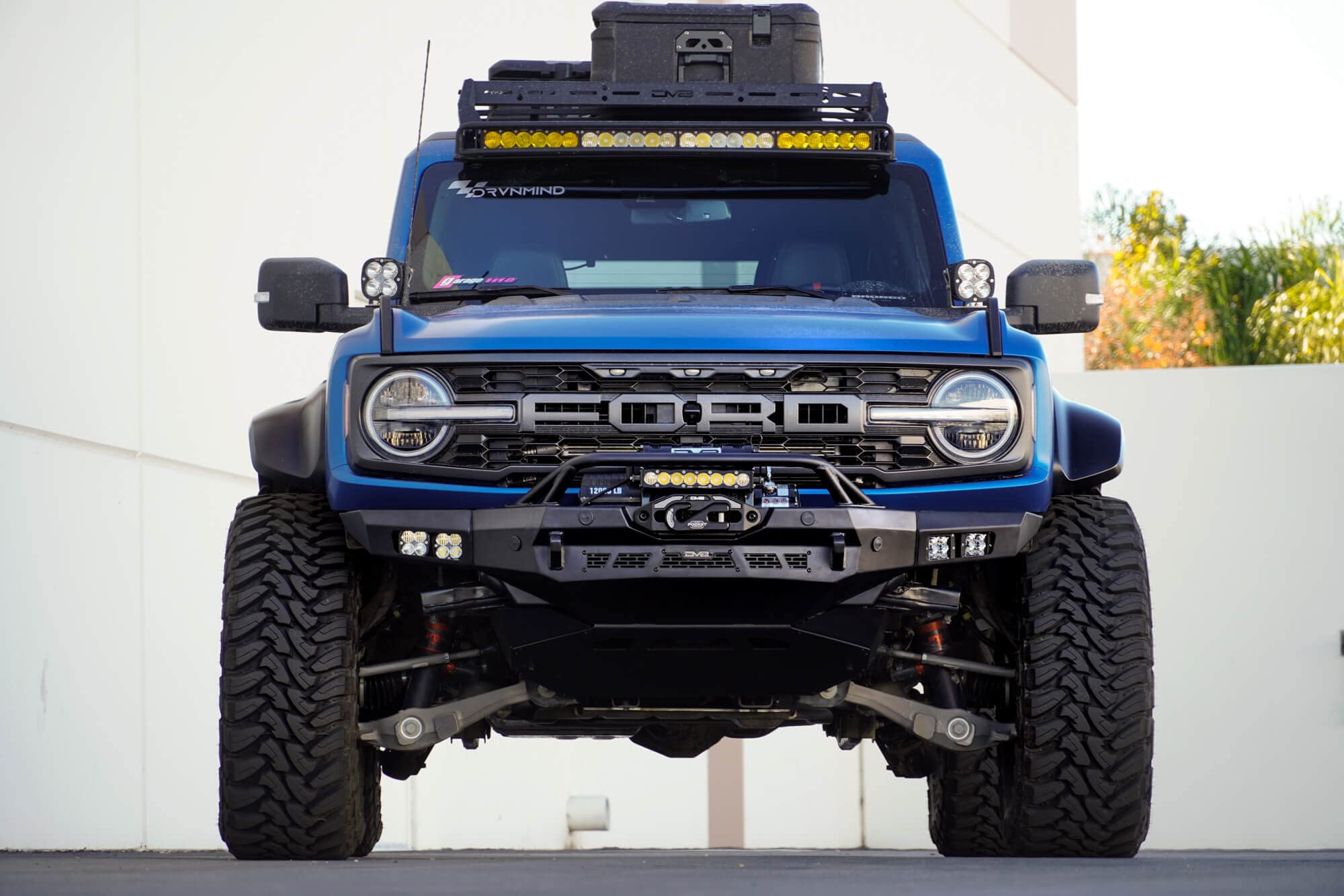 Offroad DV8 Spec Series Front Bumper for the 2021-2025 Ford Bronco | High Clearance Design | Accepts Multiple Size Winches | Included Bull Bar | Welded-in Zip Tie Tabs
