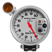 Auto Meter Sport-Comp 3911 Silver Shift-Lite Tachometer, 5.000 in.