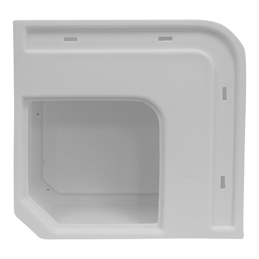 8WD133-1B-204 Wise DLX Series Pontoon Corner Section - Base Only - White