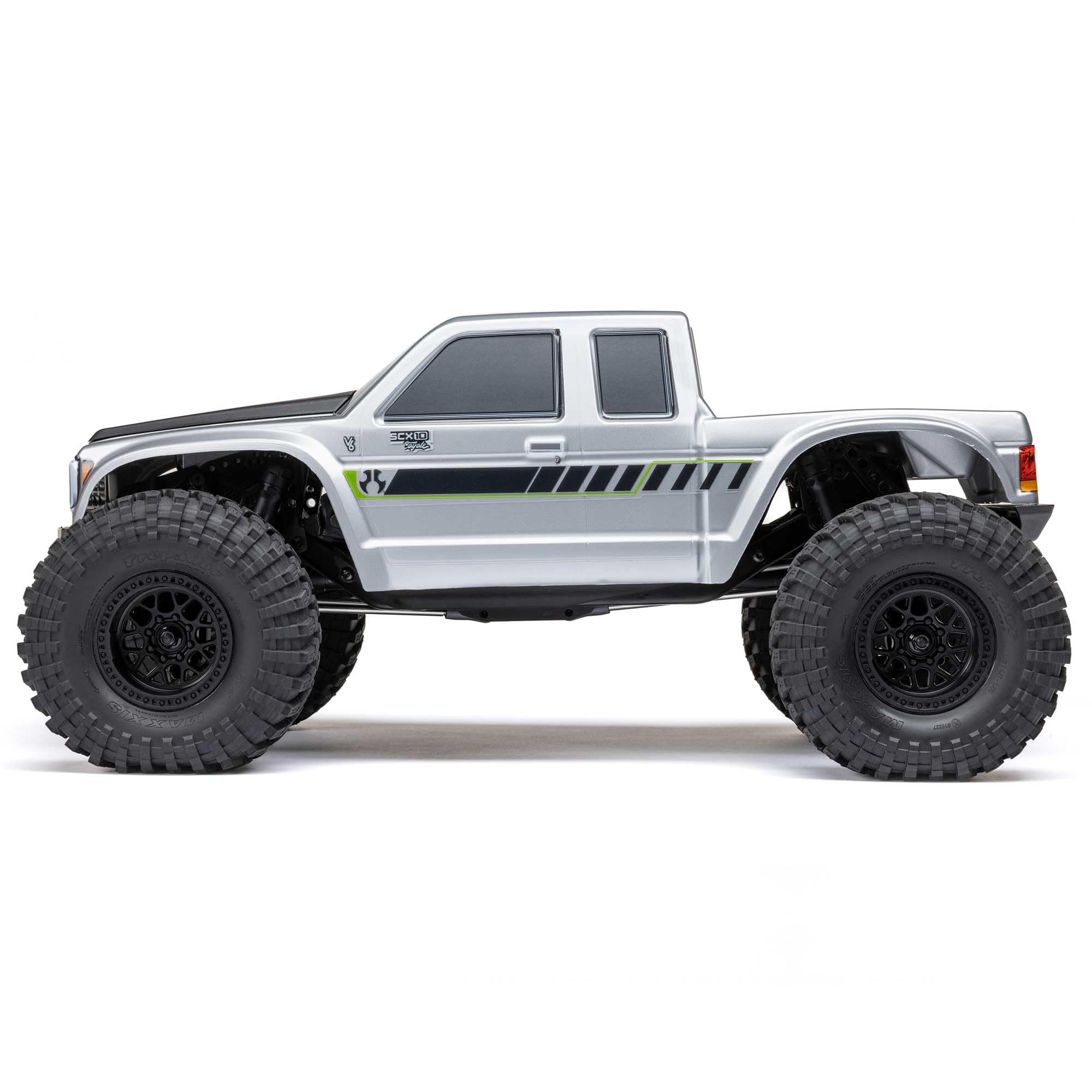 Axial RC Truck 1/10 4X4 SCX10 III Coyote RTR (Battery and Charger Not Included) Brushed Rock Crawler, Silver, AXI-2036T1