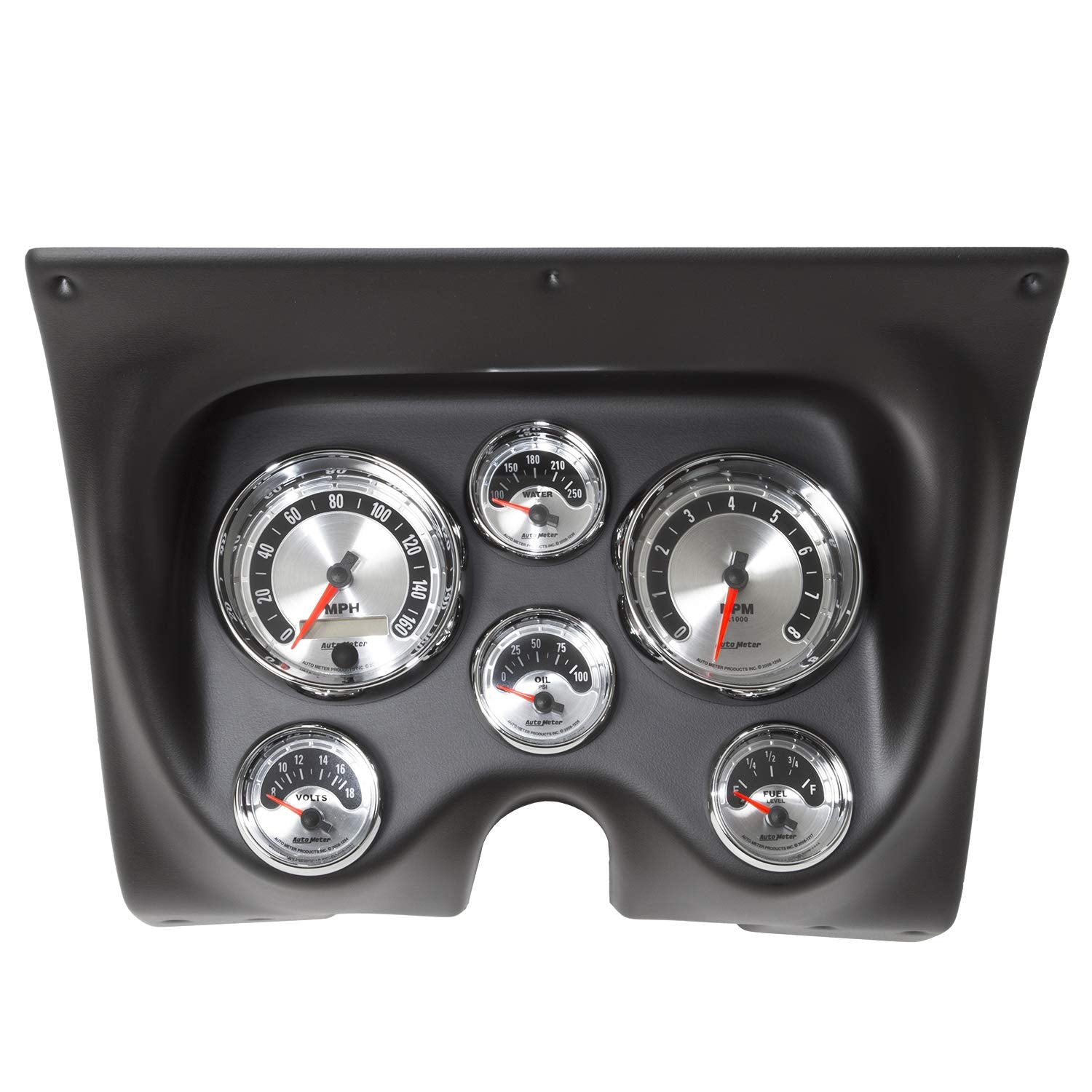 Auto Meter Gauge Kit 7020 (6 Pc, Camaro/Firebird 67-68, Tach/Mph/Fuel/Oilp/Wtmp/Volt, American Muscle)