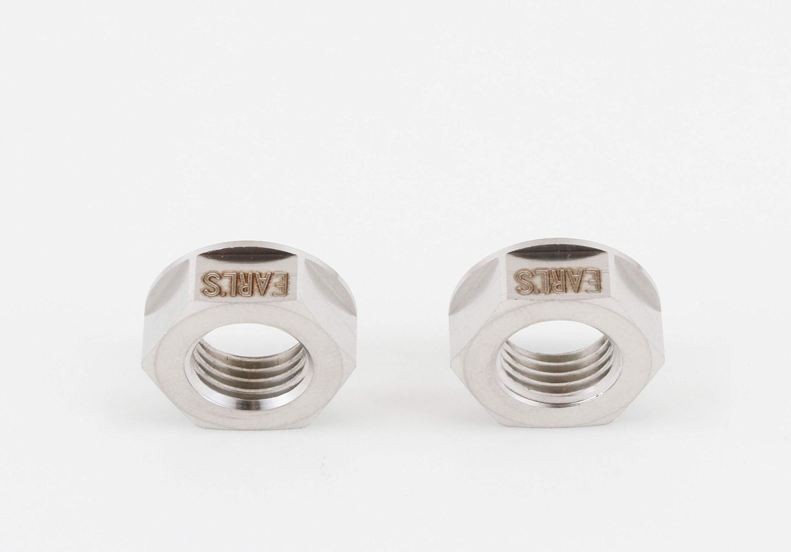 3An Flanged Bulkhead Nut, S.S, Earl's 2 Pk