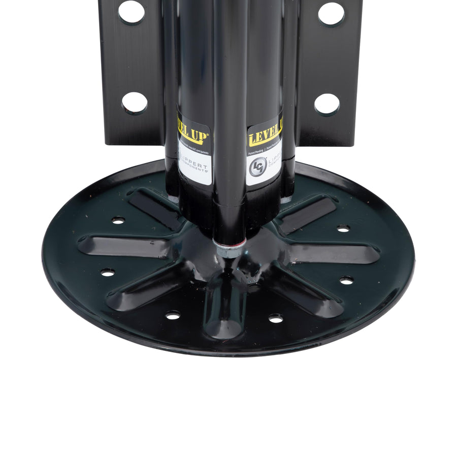 Lippert Replacement Level Up Gen I Hydraulic Landing Gear Jack for 5th Wheel RVs and Travel Trailers, 8,000-lbs. Capacity, Aluminum, 9" Diameter Footpad, 21-7/16" Retracted Height - 195860