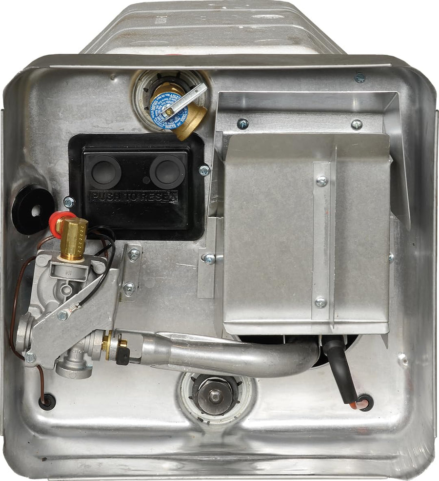 SW10DE Suburban LP Gas & Electric 10 Gal Direct Spark Ignition Tank-Type RV Water Heater (16-7/32" X 16-7/32" X 20-1/2")