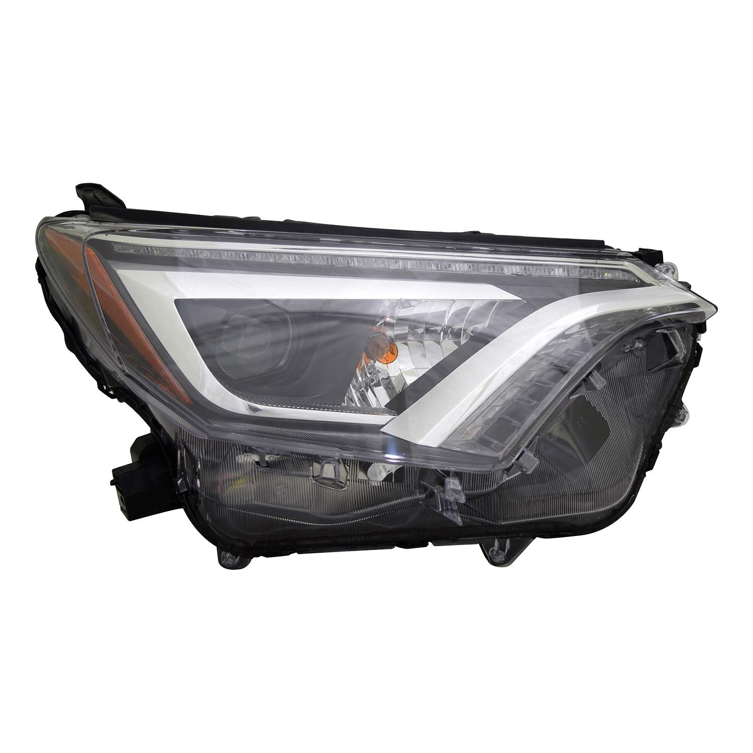Right TYC Headlight Assembly Compatible with 2016-2018 Toyota Rav4
