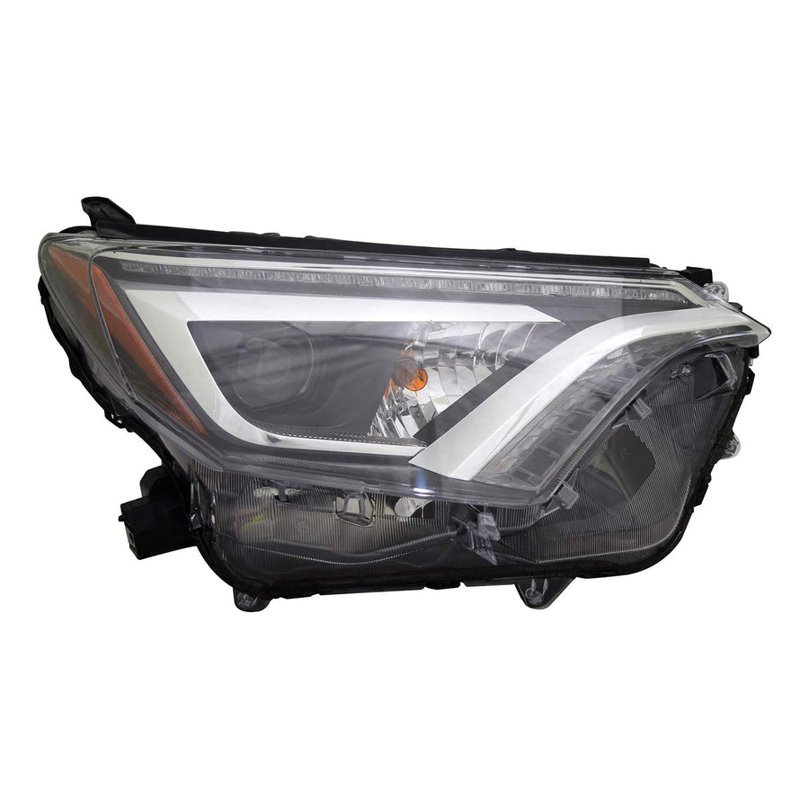 Right TYC Headlight Assembly Compatible with 2016-2018 Toyota Rav4